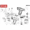 Ryobi P626 Spare Parts List Type: 5133000157